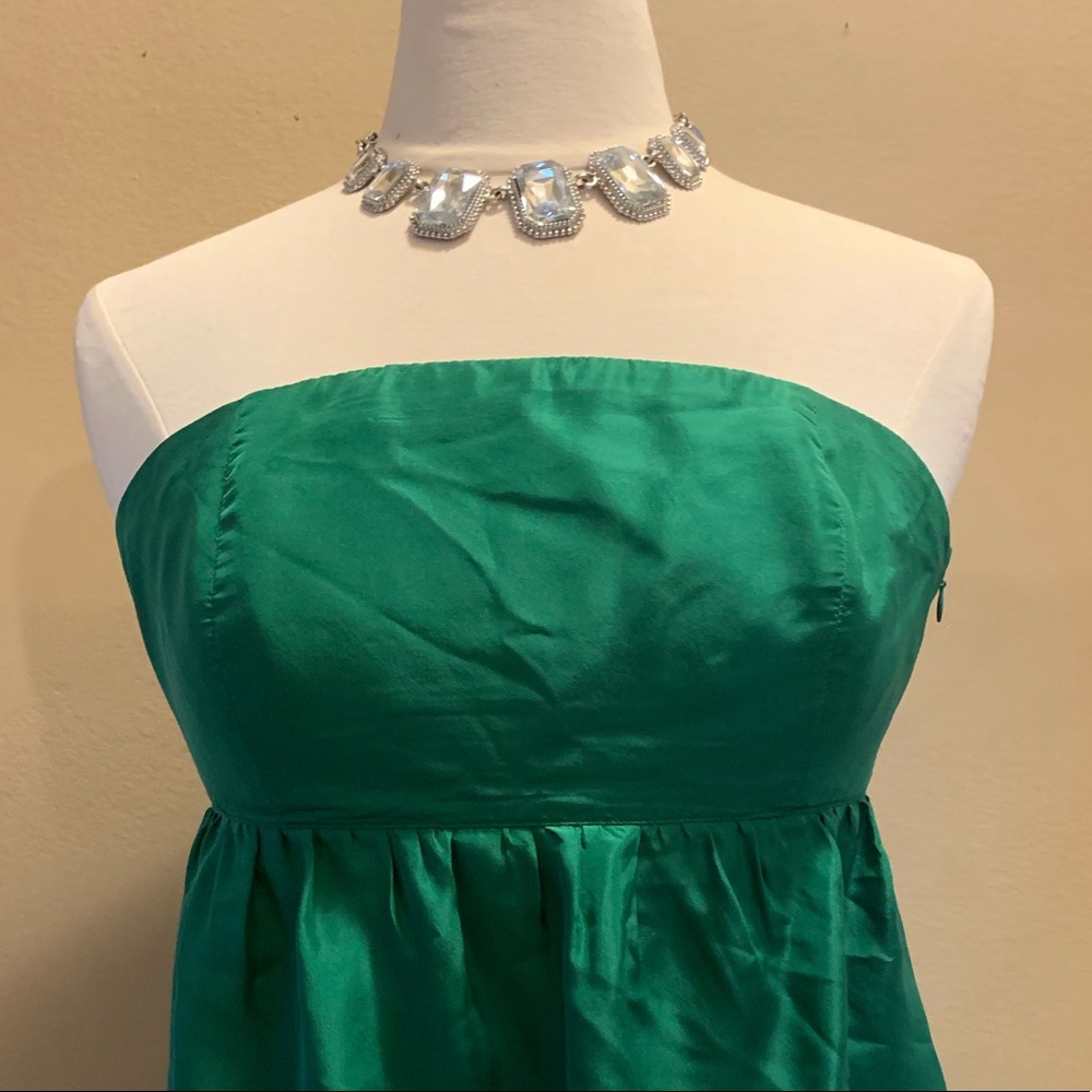 Silk Strapless Top